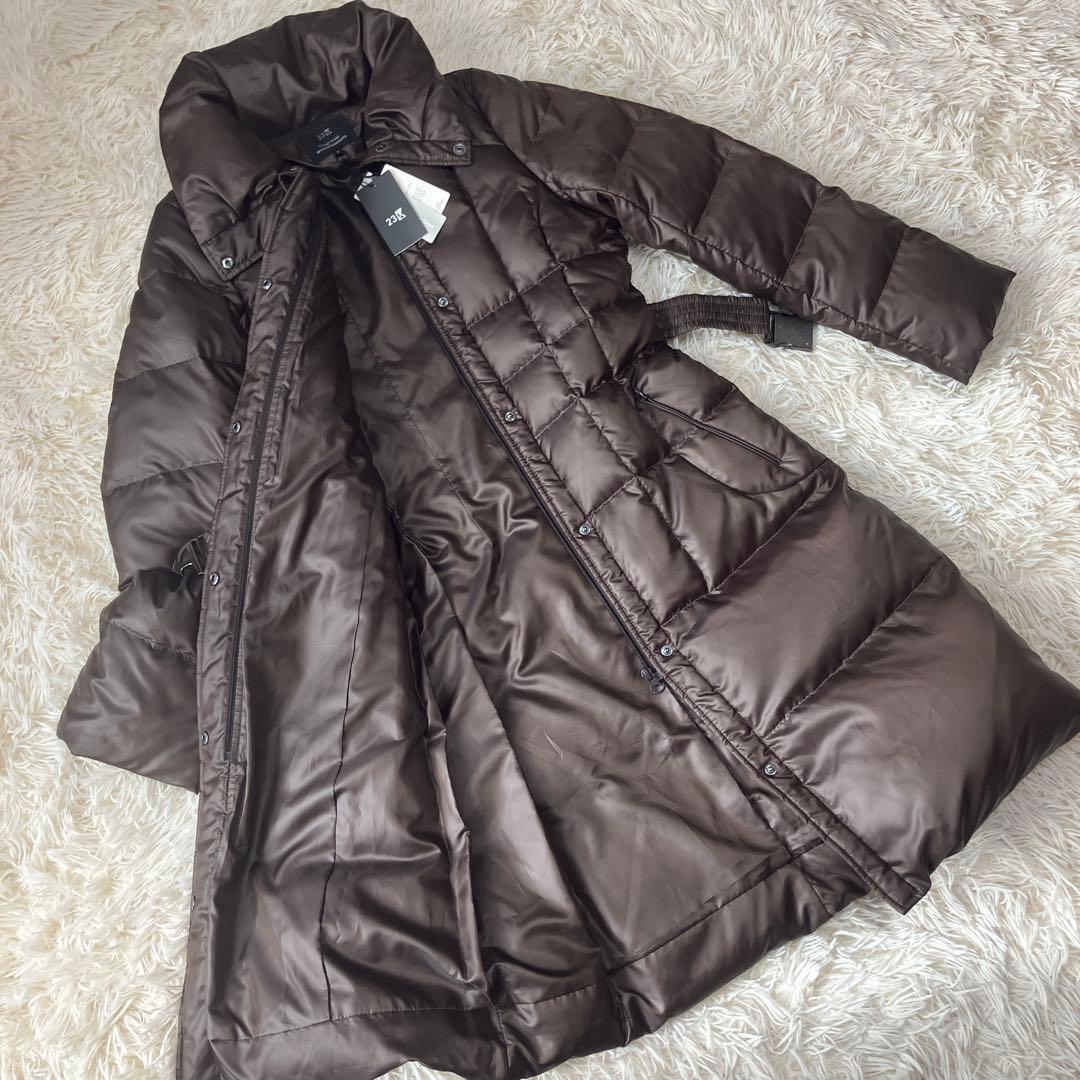 《新品未使用タグ付》23区 38 ダウンコート サイズ38 ダウン95%