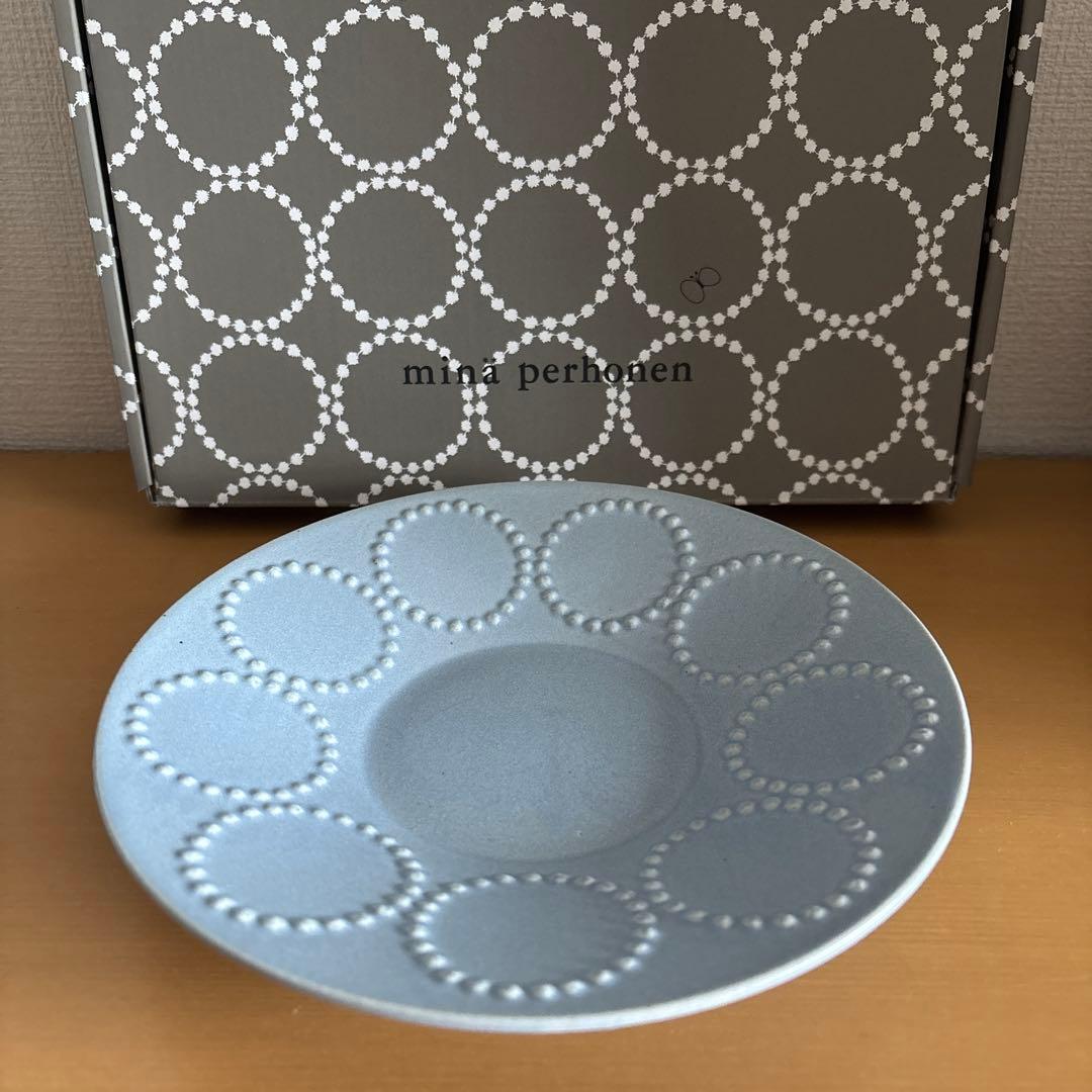 ミナペルホネン タンバリン プレート S ブルー 美品 - メルカリ