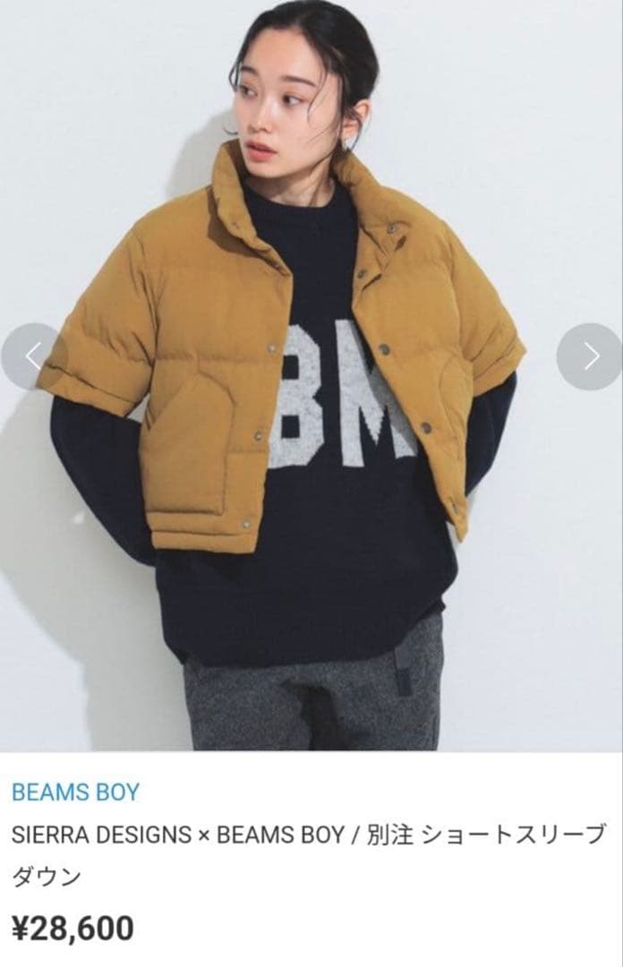 シエラデザイン×ビームスボーイ ショートスリーブダウン - メルカリ