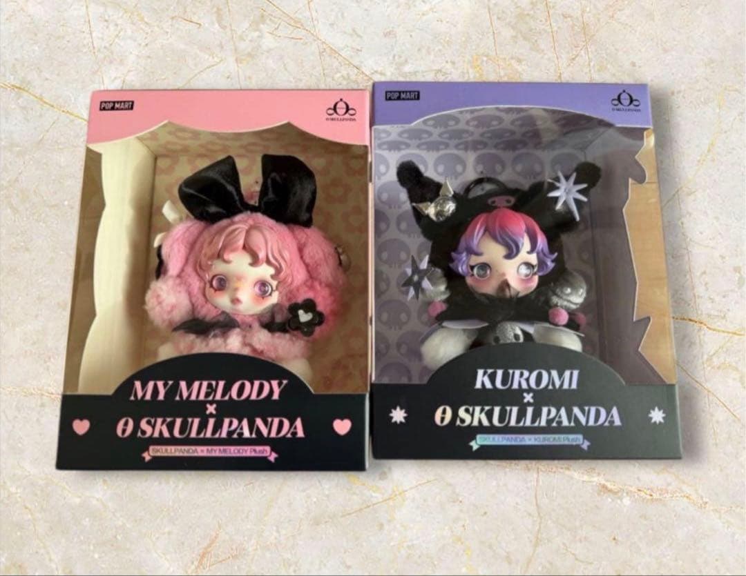 ポップマート スカルパンダ x クロミ x マイメロディ ぬいぐるみ