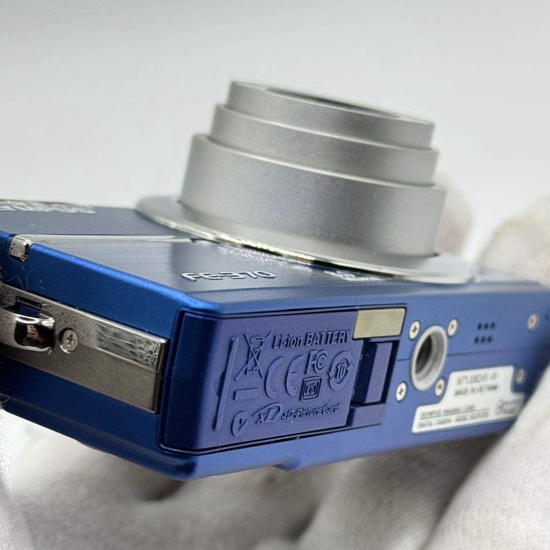 【美品 箱付】 OLYMPUS FE-370 青 オリンパス コンデジ