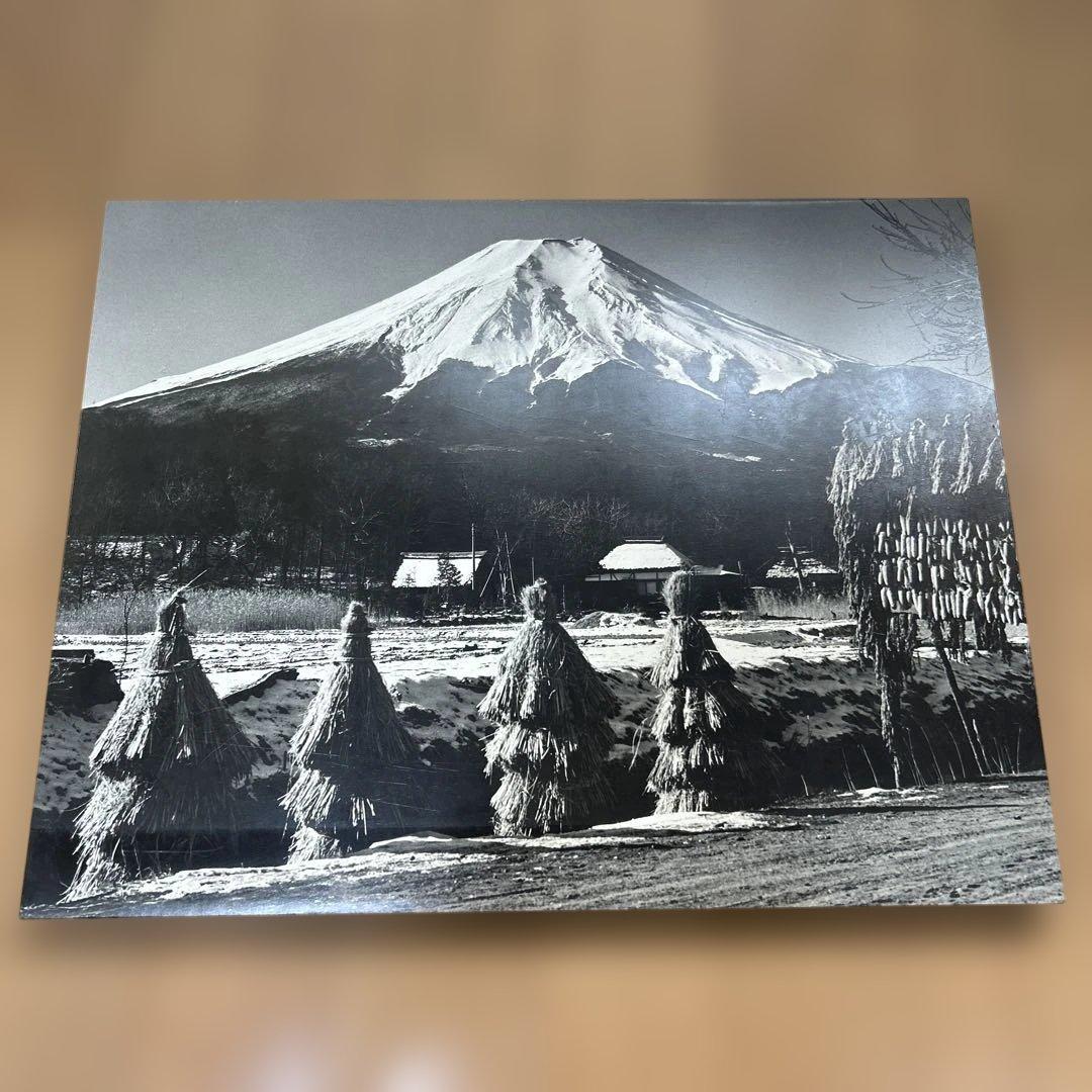 富士山パネル2点 山梨県忍野村 八ヶ岳連邦権現岳頂上 富士山パネル2点