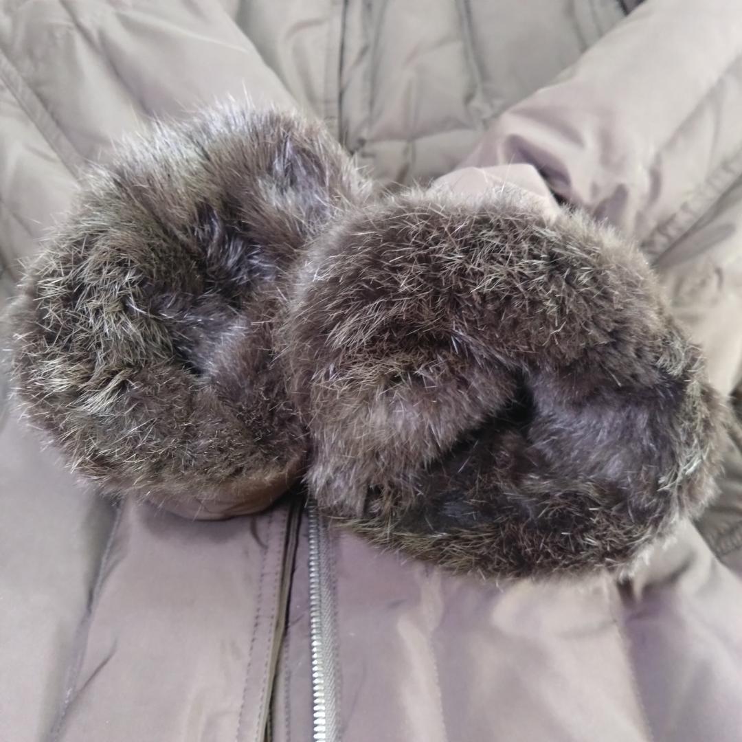 バーバリーロンドン ダウンJK 38 ノバチェック ラビット 三陽商会 シンプル