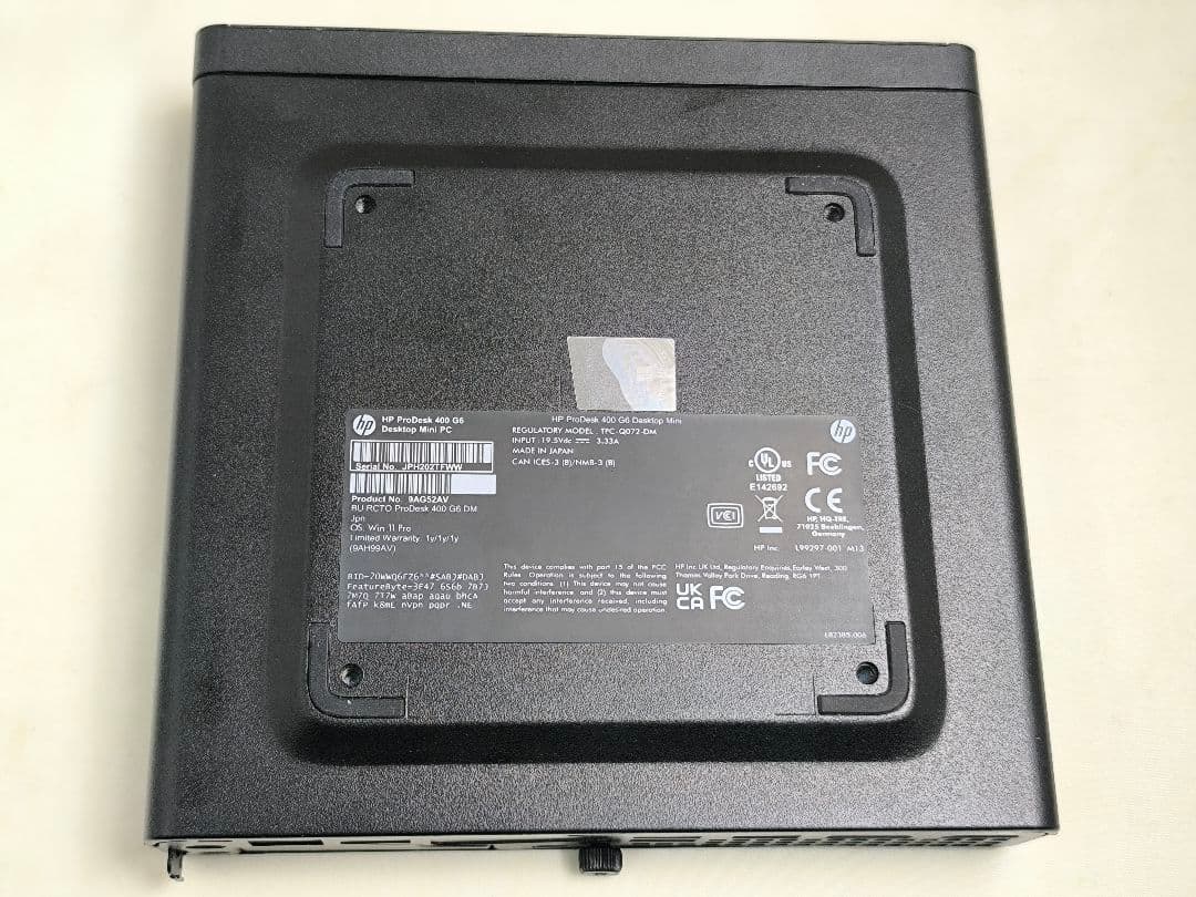 ミニ/HP 400 G6/i5-10600T+16G+Nvme256G+1TB