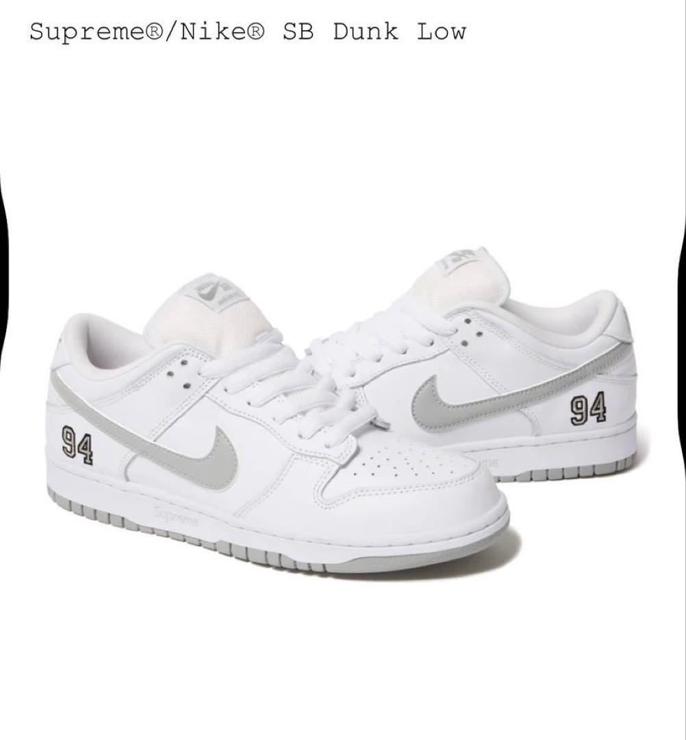 Nike SB Dunk Low ホワイト/グレー 94 - メルカリ