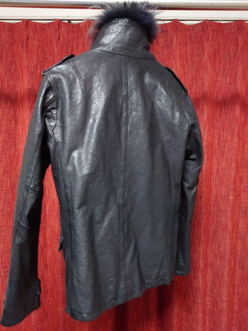 Dhyana ディアーナ ファー付きレザーライダースジャケット