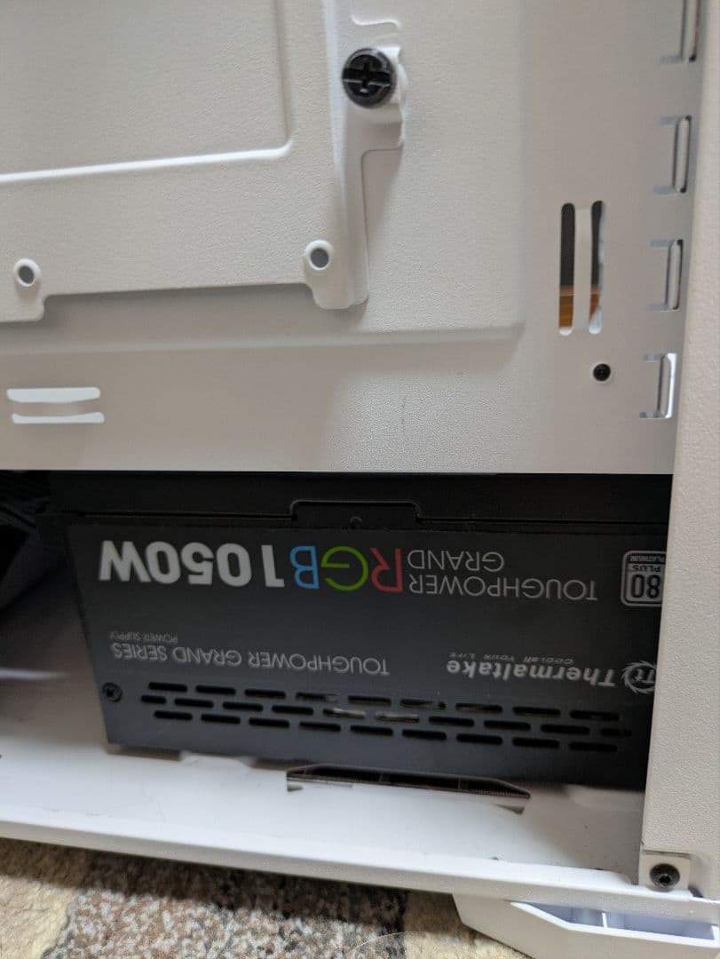 ホワイト PCケース＆1050W電源＆RGBファン