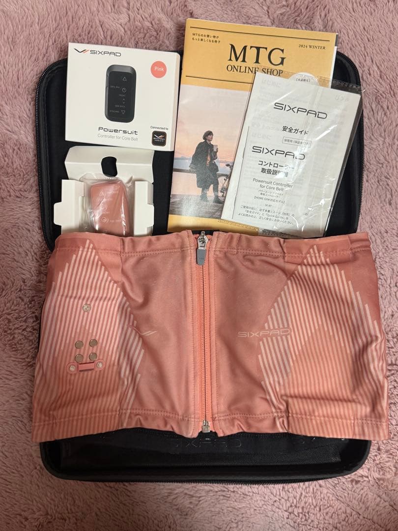 SIXPAD Powersuit Core Belt M ピンク シックスパッド パワースーツコアベルト LL EMS MTG SIXPAD Powersuit
