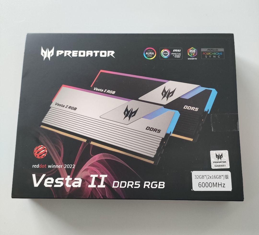 Predator Vesta Ⅱ DDR5 デスクトップPC用メモリ