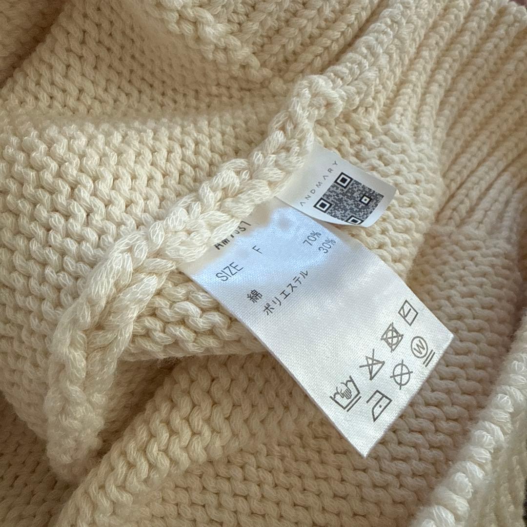 andmary Casey knit tops ivory - メルカリ