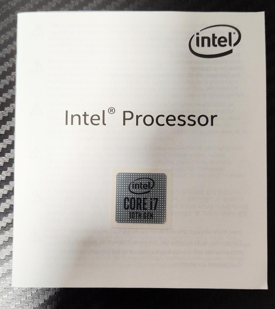 CPU Intel CPU Core i7-10700F