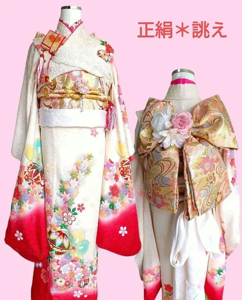 専用です☆上級品☆正絹白地に刺繍の着物と作り帯☆七五三フルセット r73330.jpg