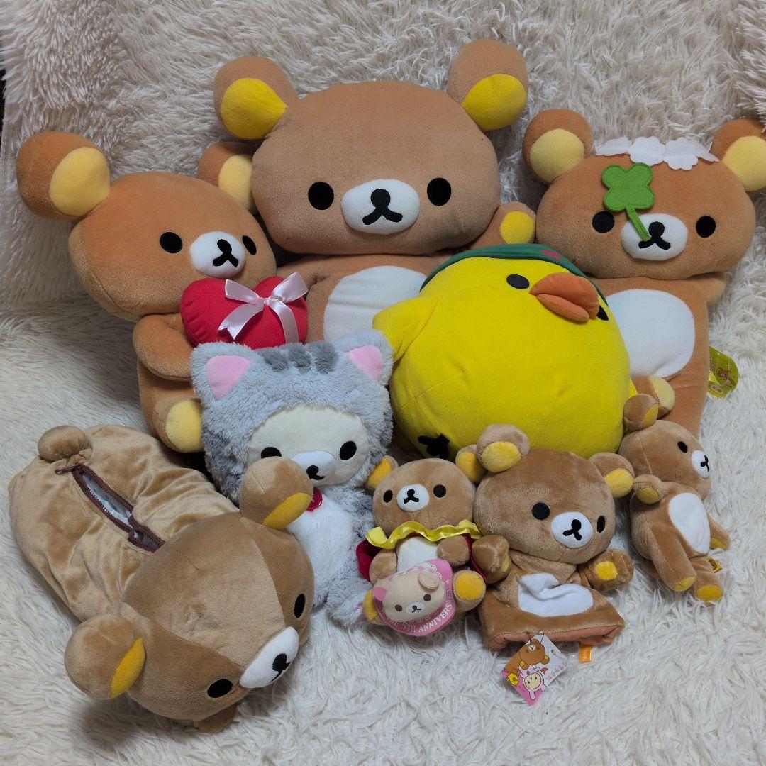 San−x リラックマ　コリラックマ　キイロイトリ　ぬいぐるみ　おまとめ売り San-X（サンエックス） リラックマストア限定 ぶらさげぬいぐるみ