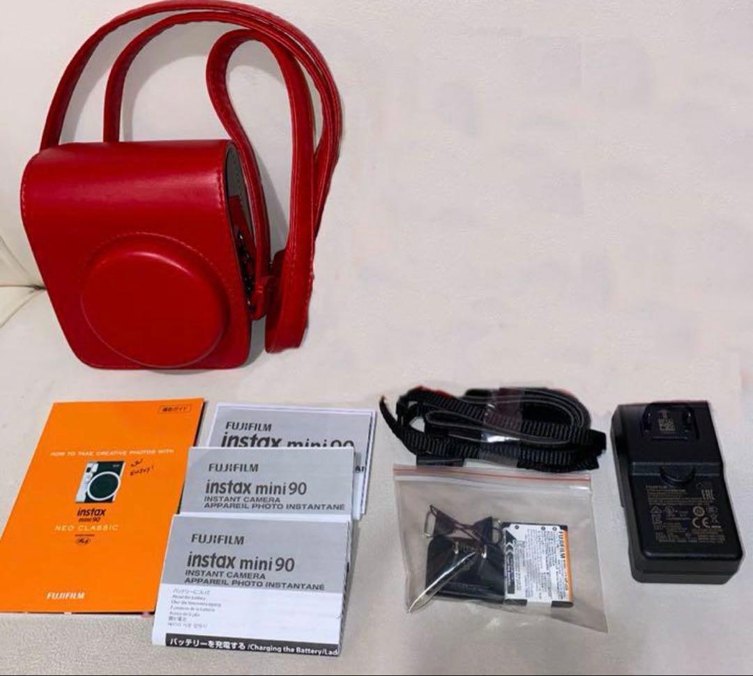 チェキ機本体 INSTAX MINI 90 ネオクラシック限定カラーレッド