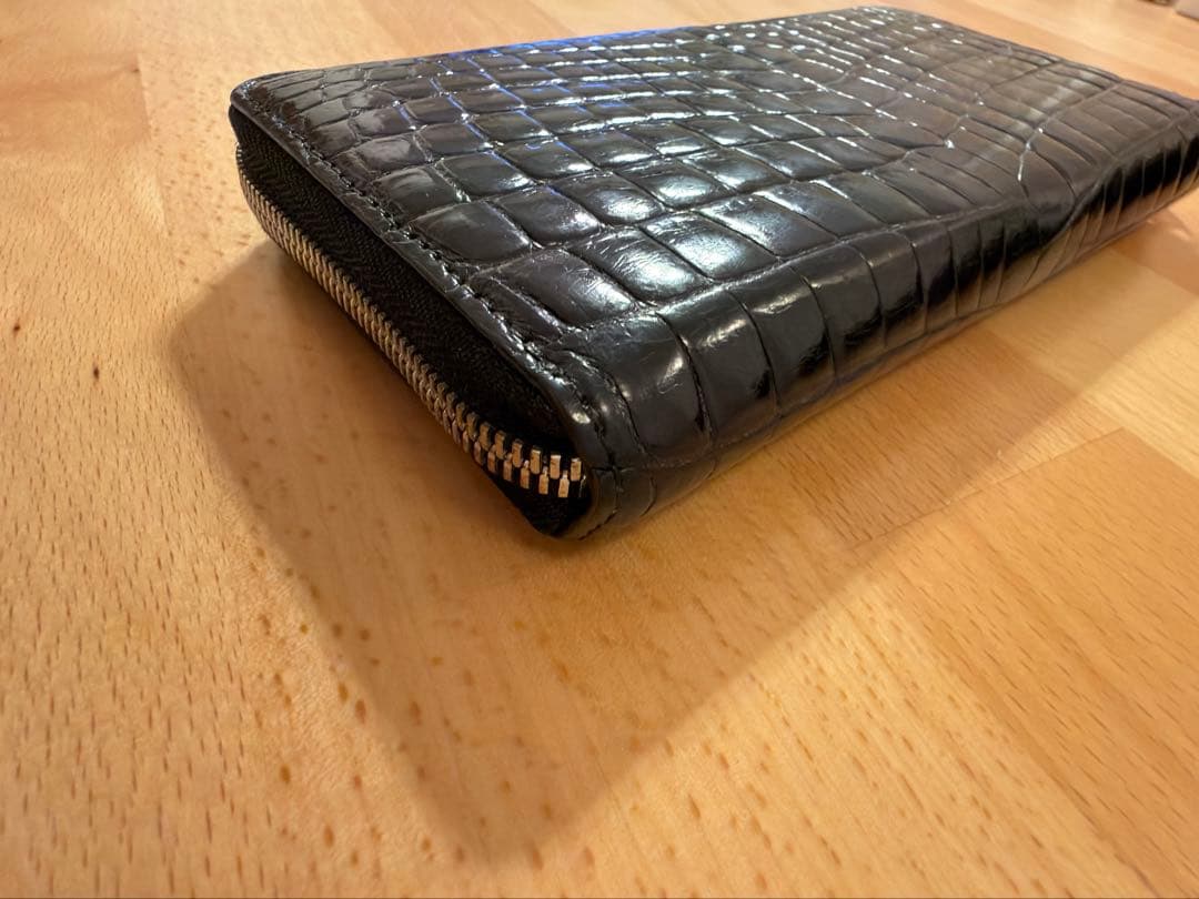 三京商会 ヘンローン ナイルクロコダイルxパイソン 長財布 一枚革