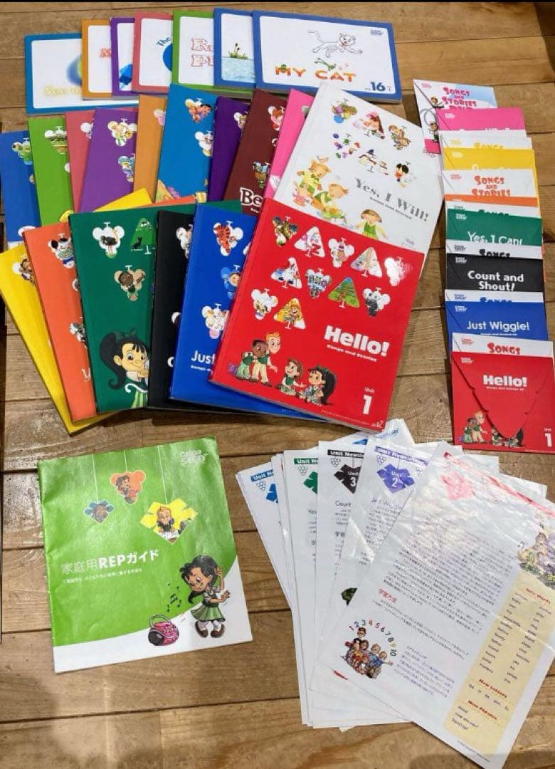 児童 英語教材 GrapeSEED 1-16 （CD、DVDはunit8迄） - メルカリ