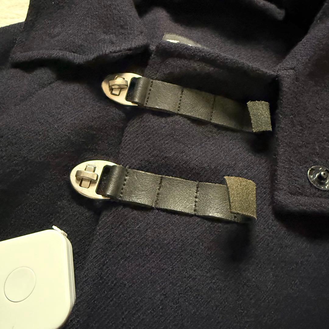 美品】ワイズ ダッフル風 フードコート ラグラン ネイビー サイズ2