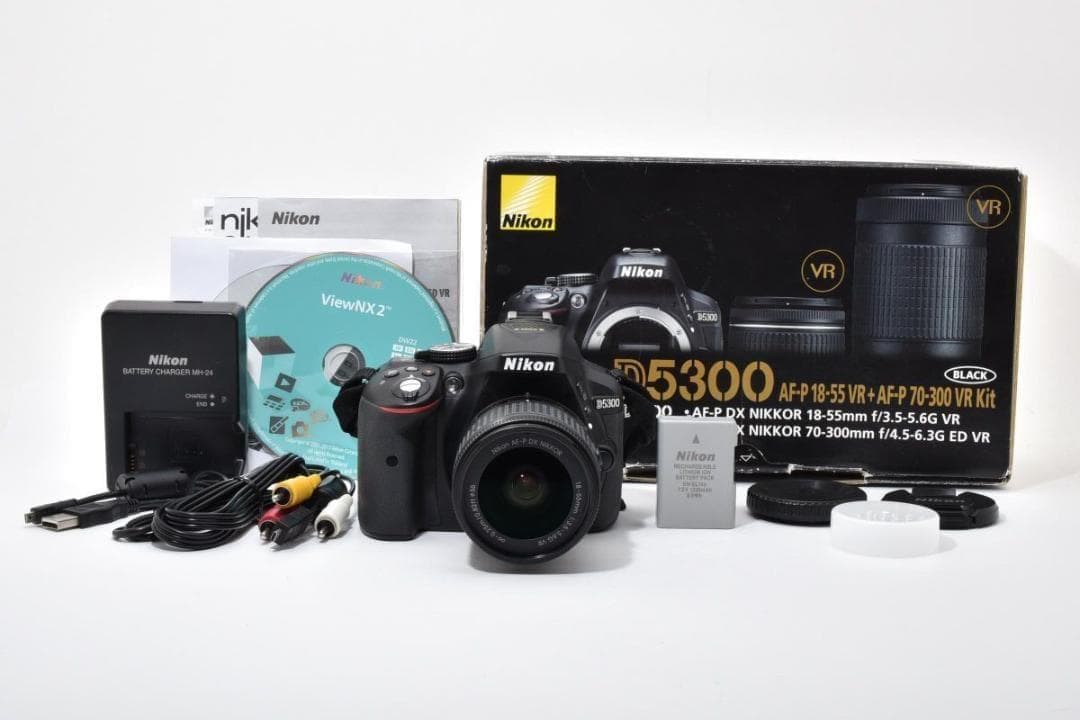 【箱付き】 Nikon ニコン D5300 レンズキット デジタル一眼カメラ ニコン（Nikon） Nikon D5300 レンズキット デジタル 一眼レフ カメラ