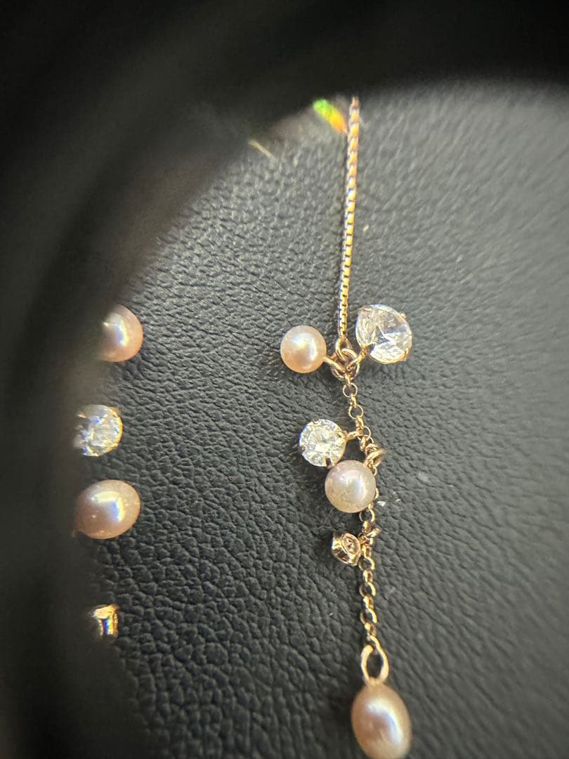 ピアス k18 ジュエリー付き ペア 真贋済み