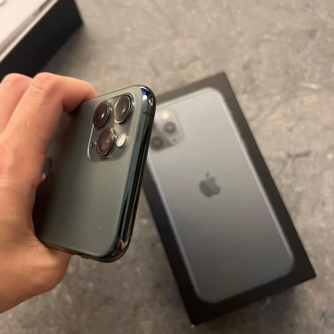 極美❗️iPhone11pro 256GB ミッドナイトグリーン