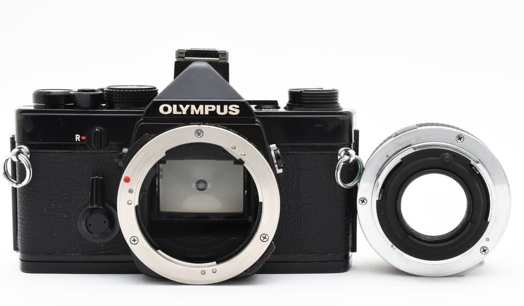 Olympus OM-1N 50mm F1.8 ブラック モルト新品 #8051