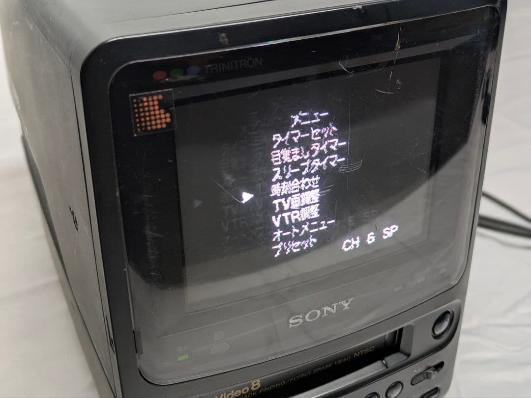 SONY Video 8 ブラウン管 車内外TV ソニー 8mm EV-DT2