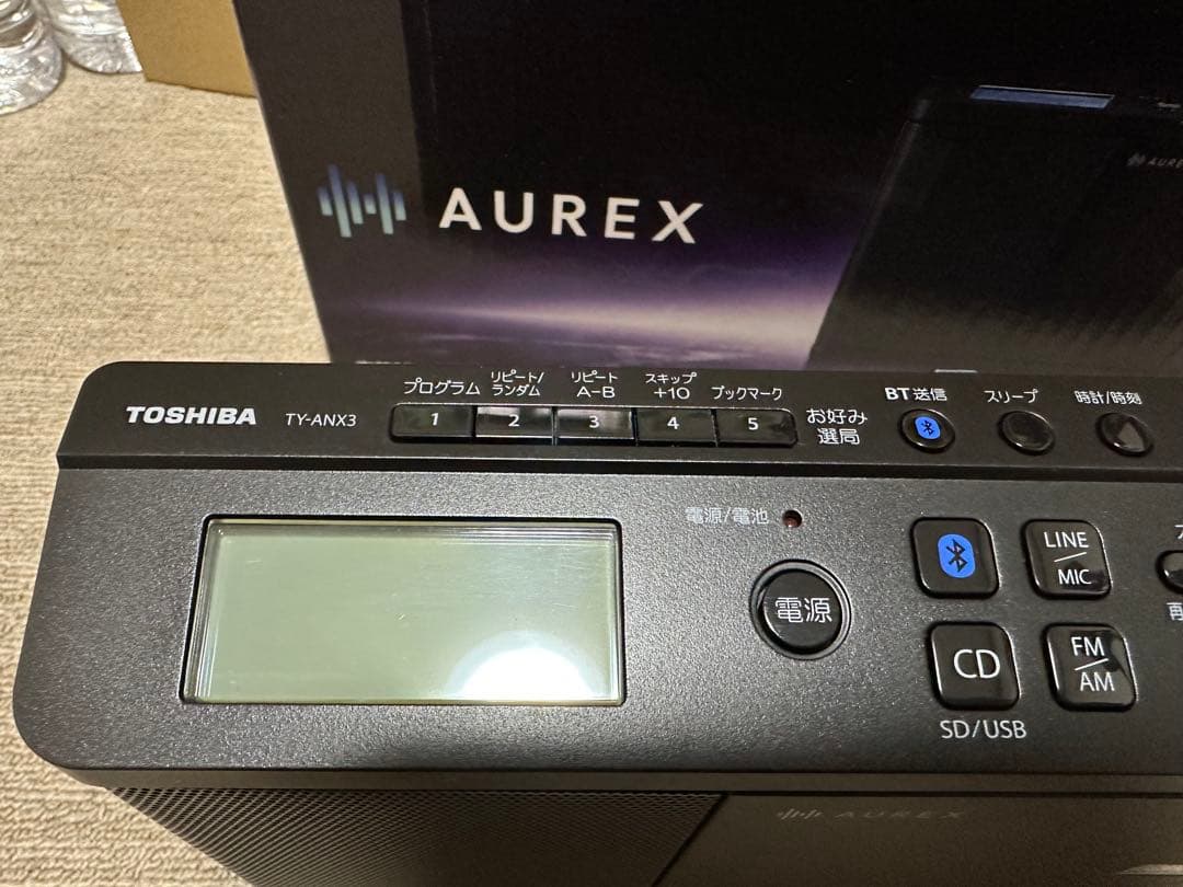 TOSHIBA TY-ANX3 K ブラック ラジオCD