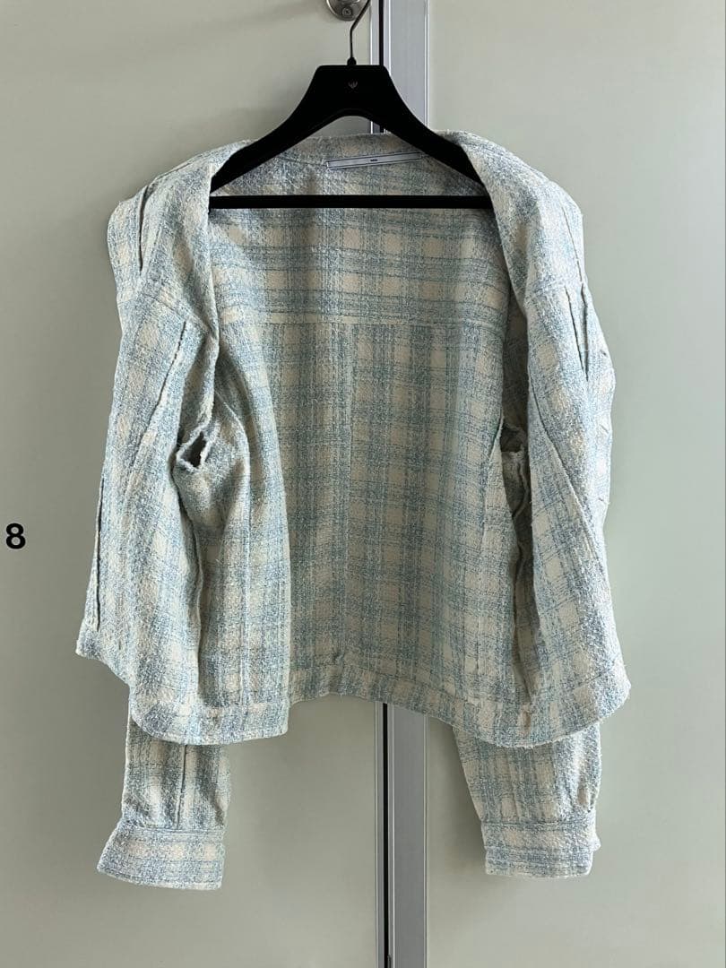 tokio】チェック ファンシー ツィード トラッカージャケット - メルカリ