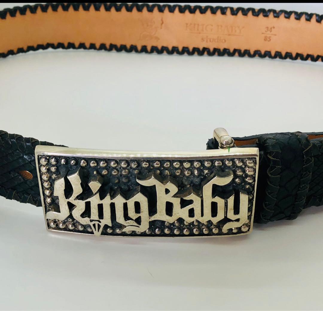 新品King Baby シルバー ロゴバックル/ 217g|mercariメルカリ官方指定