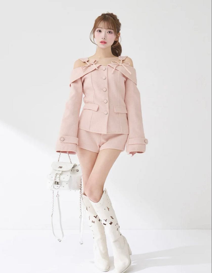 ダーリッチ ボンディングツイードオフショルチュニック - メルカリ