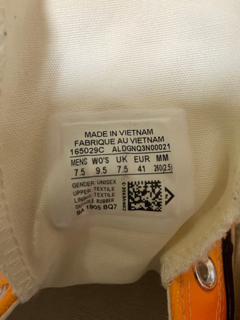 コンバース ct70 チャックテイラー OX フレイムス US7.5 26.0 - メルカリ