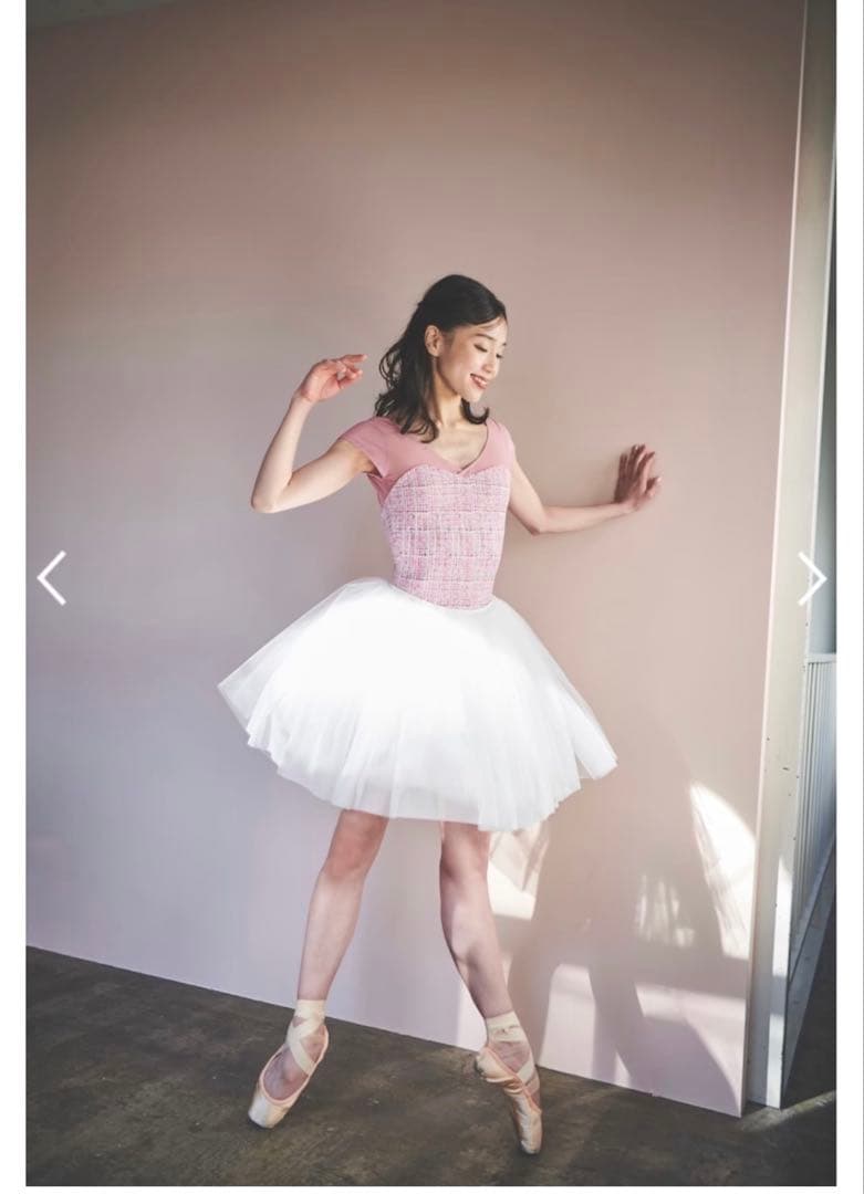 stina スティナ レオタード 復刻版 ツイード ピンク M バレエ - メルカリ