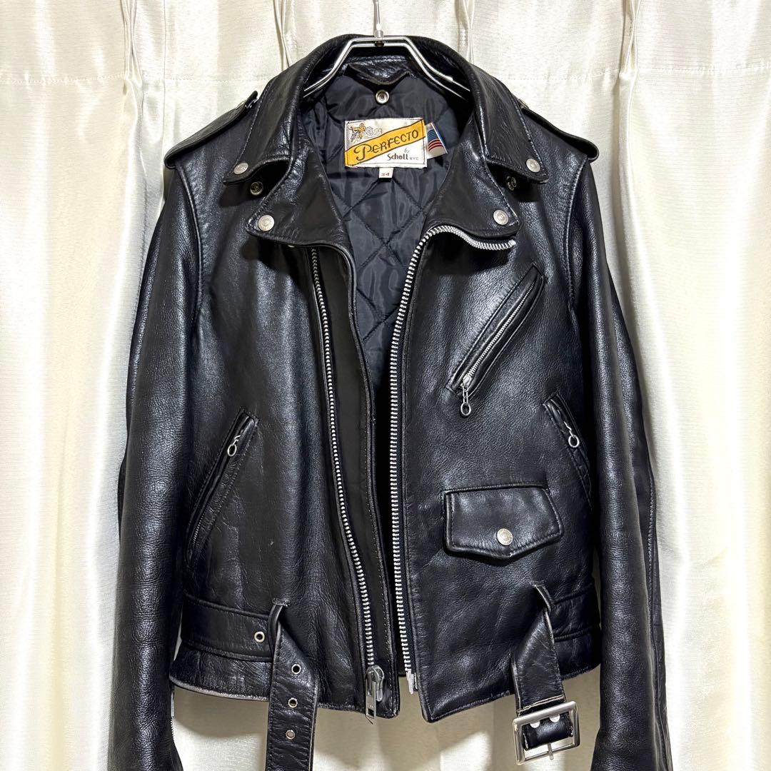 【牛タグ移行期】80s Schott 618希少シ ボ革個体 ライダース 34 牛タグ移行期】80s Schott 618希少シ ボ革個体 ライダース 34 - メルカリ