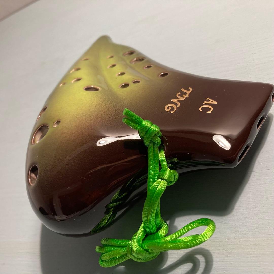 新品未使用】TNGオカリナ トリプル アルト C管 グラデーショングリーン