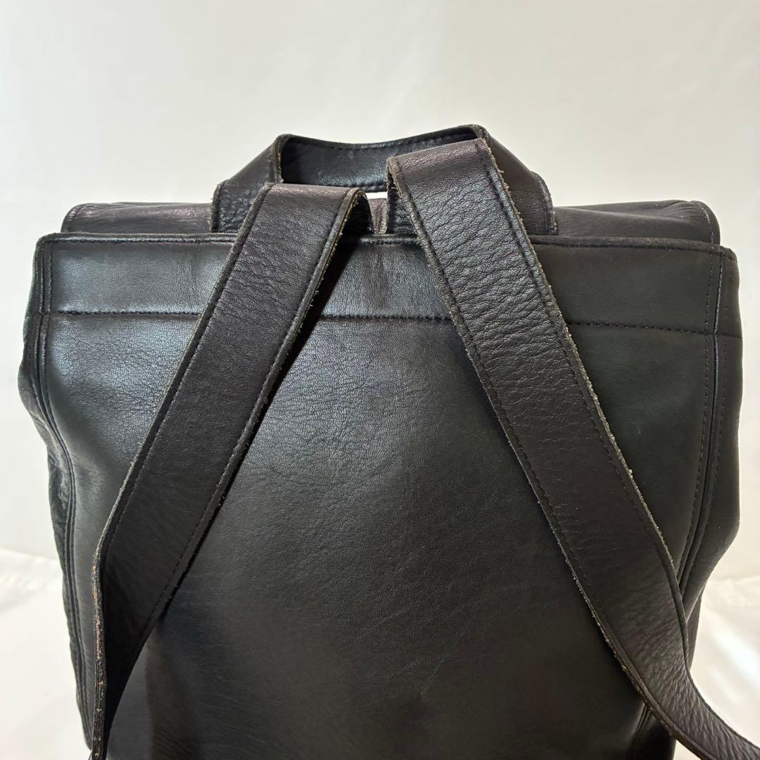 美品】オールドコーチ 4134 リュックサック レザー 本革 黒 肩掛け