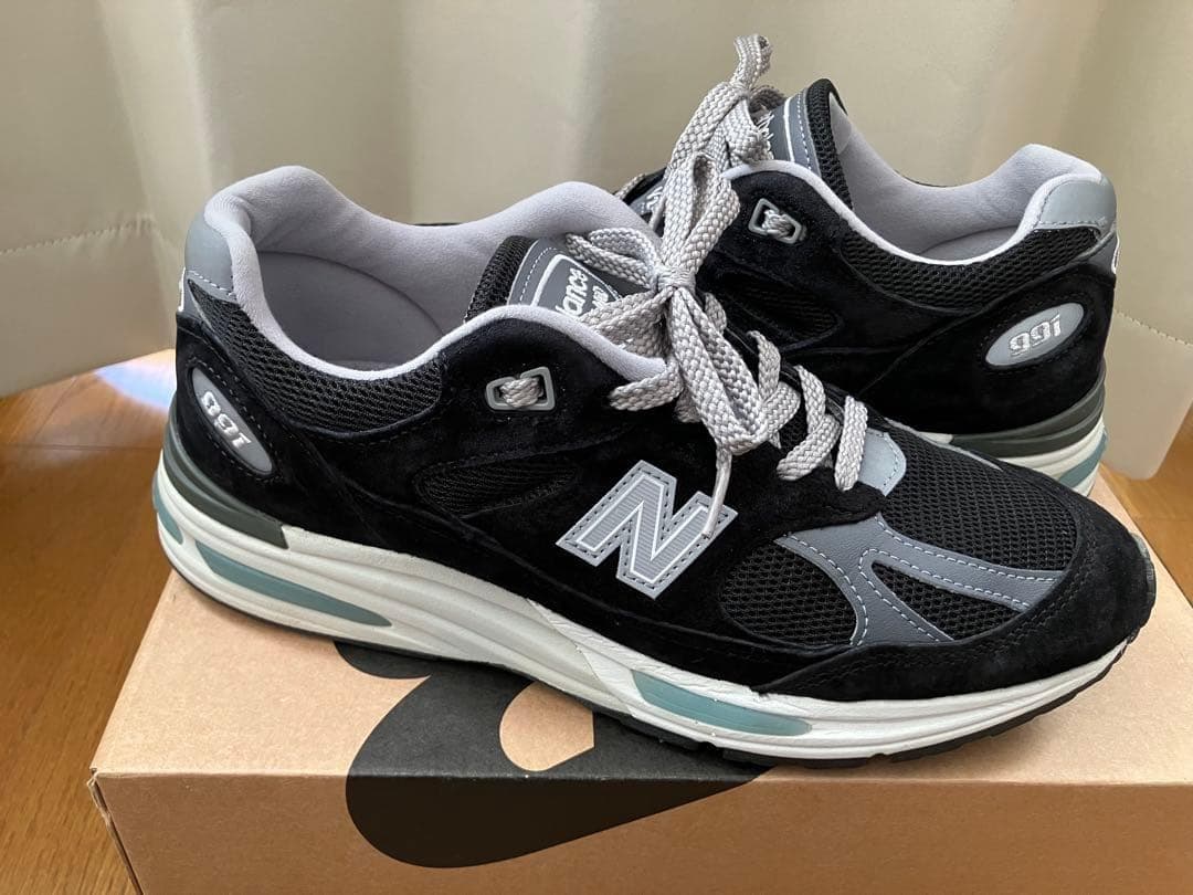 【美品】New Balance 991 v2 ブラック 26.5cm