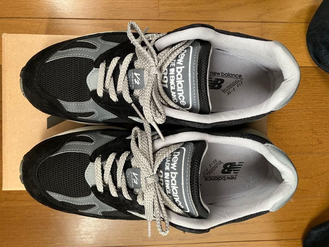 【美品】New Balance 991 v2 ブラック 26.5cm