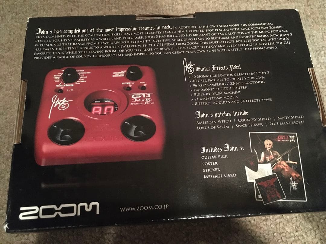 新品未使用 ZOOM G1J John5 シグネーチャーエディション - メルカリ