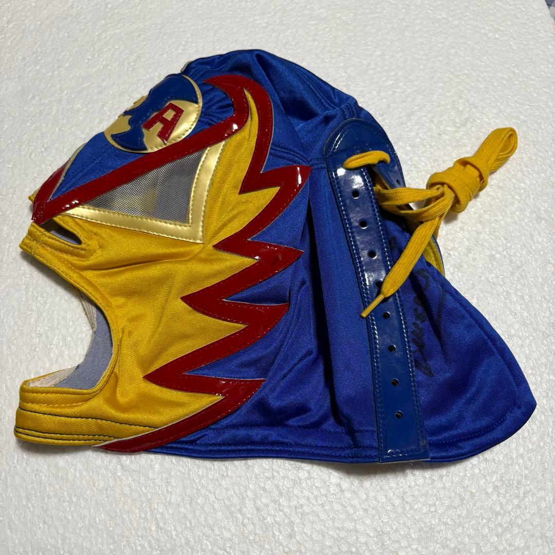 な*に様 直筆サイン■アメリカ・サルバヘ試合用■ミル・マスカラス　ドス・カラス な*に様 直筆サイン□アメリカ・サルバヘ試合用□ミル・マスカラス