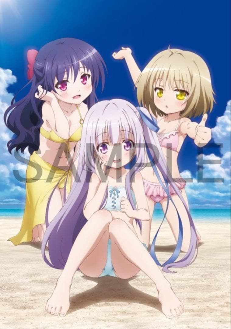 天使の3P! BD/DVD ソフマップ全巻購入特典 水着 描き下ろし 布ポスター