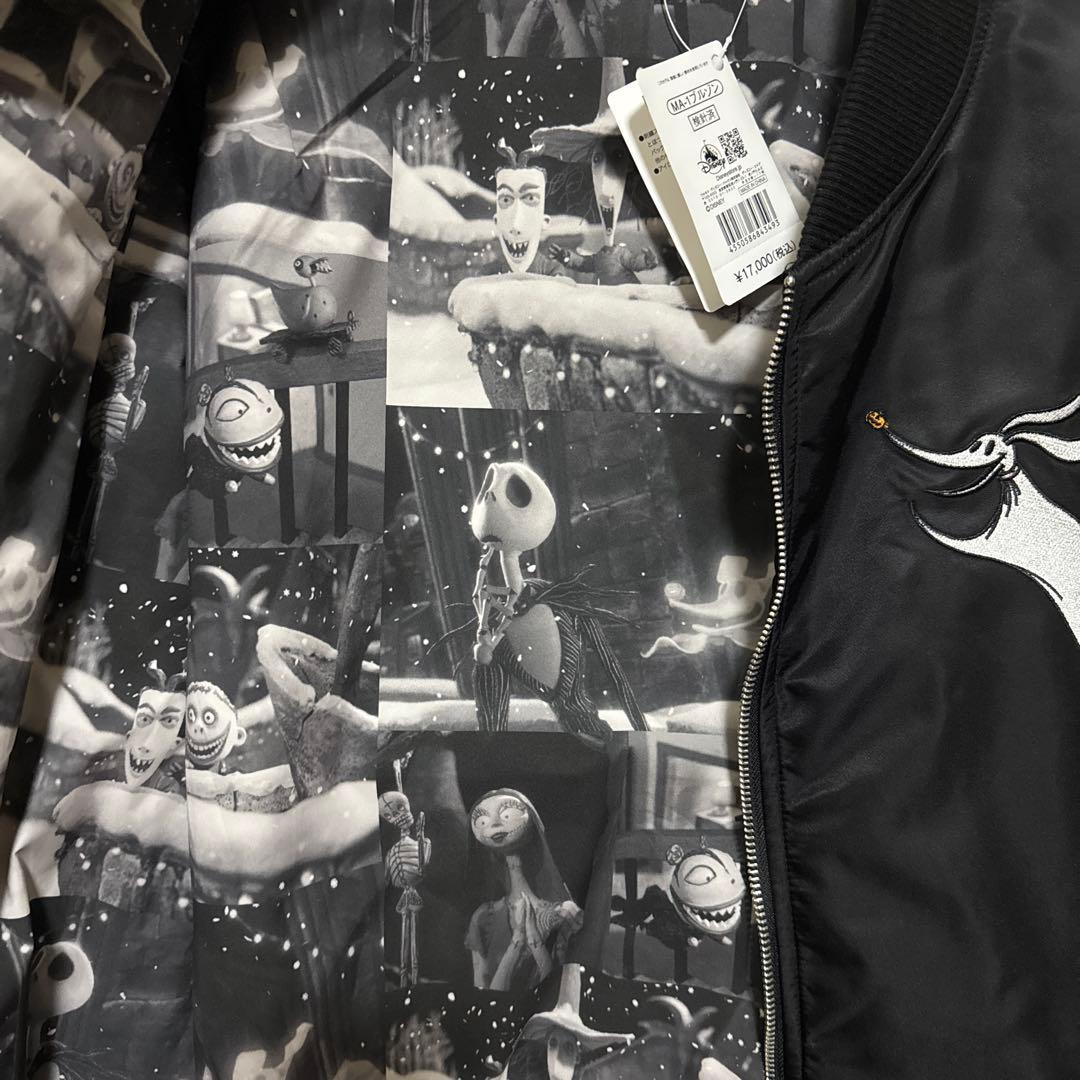 ナイトメアビフォアクリスマス ジャック ゼロ MA-1 ブルゾン