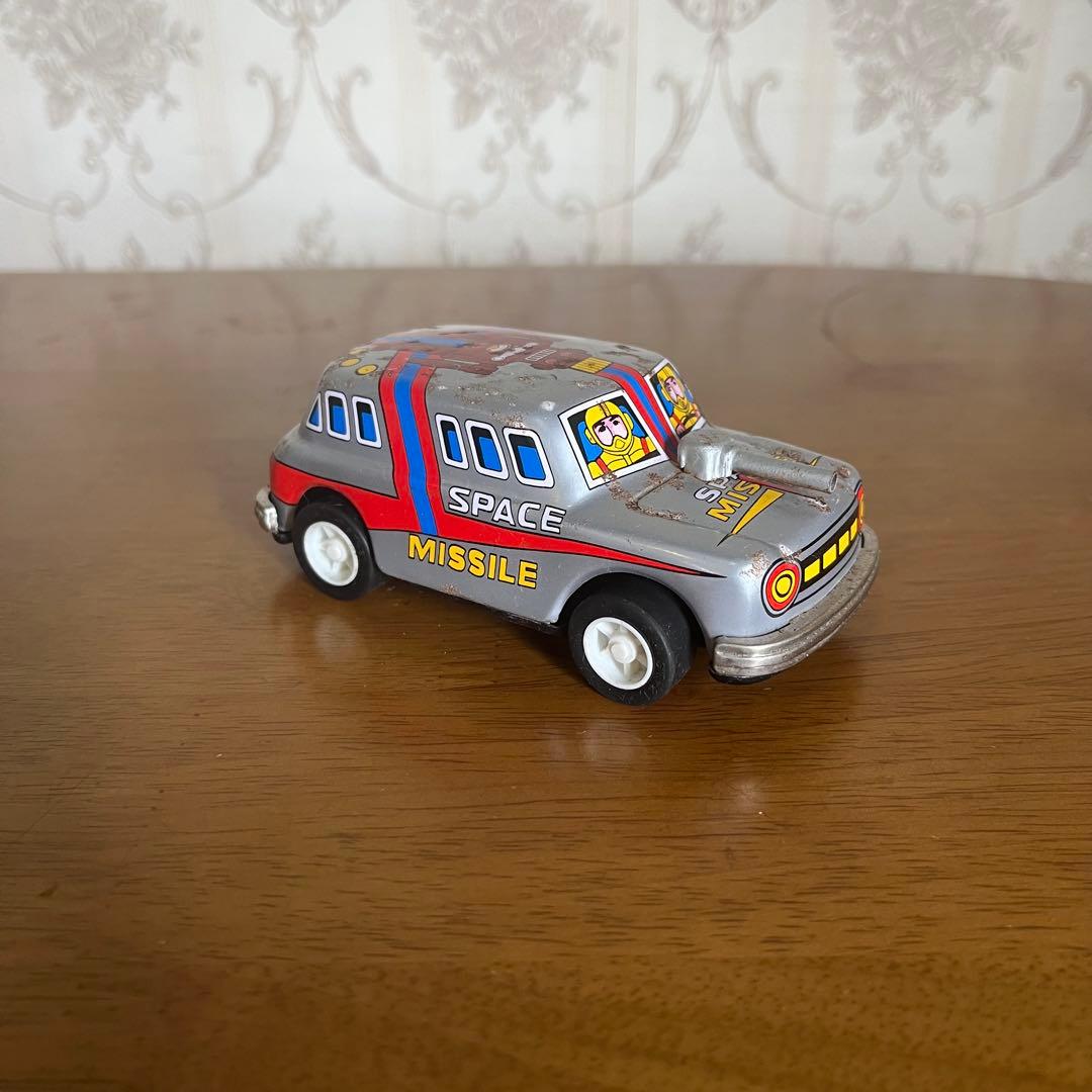 アンティーク】昭和レトロ 当時物 ブリキ 車のおもちゃ 玩具 ゼンマイ