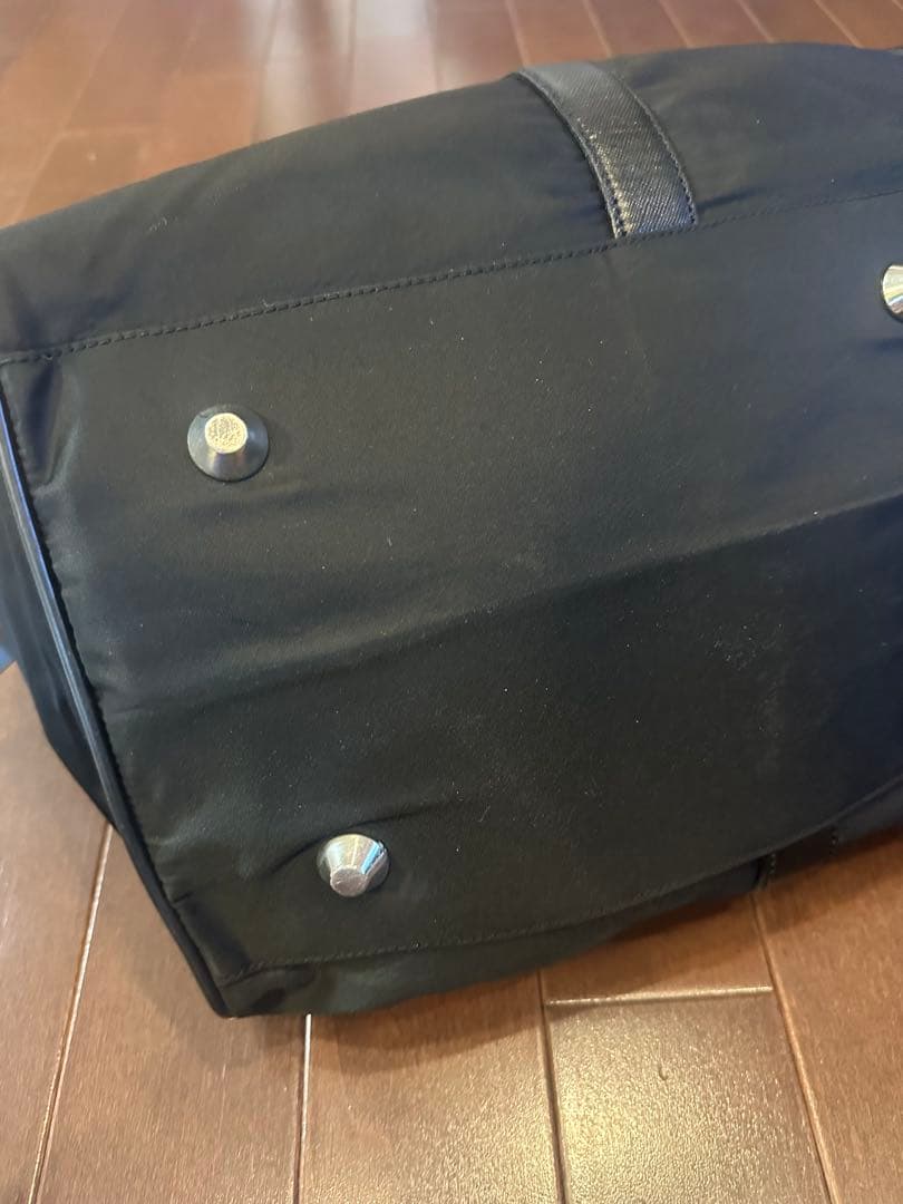 訳ありPrada ボストンバッグ 黒 ナイロン ダイヤル式南京錠