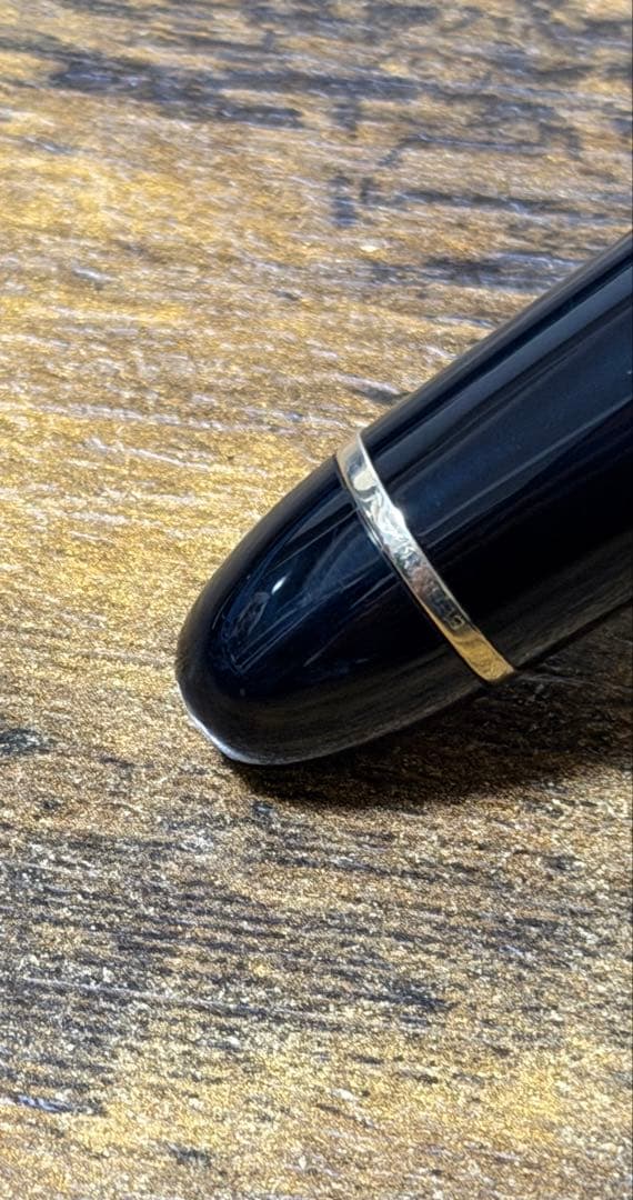 未使用に近い No. 149 2段エボナイトペン芯 バイカラー 万年筆 F