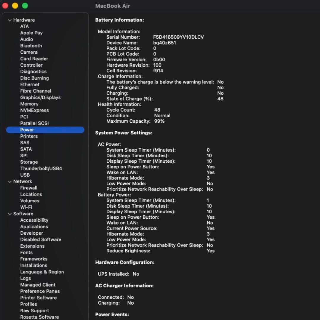 MacBook本体 MacBook Air M3 16GB RAM 512GB Storage