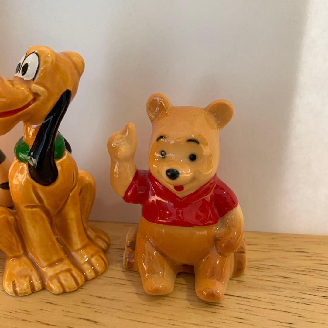 ディズニーストア くまのプーさん ティガー プルート 陶器フィギュア