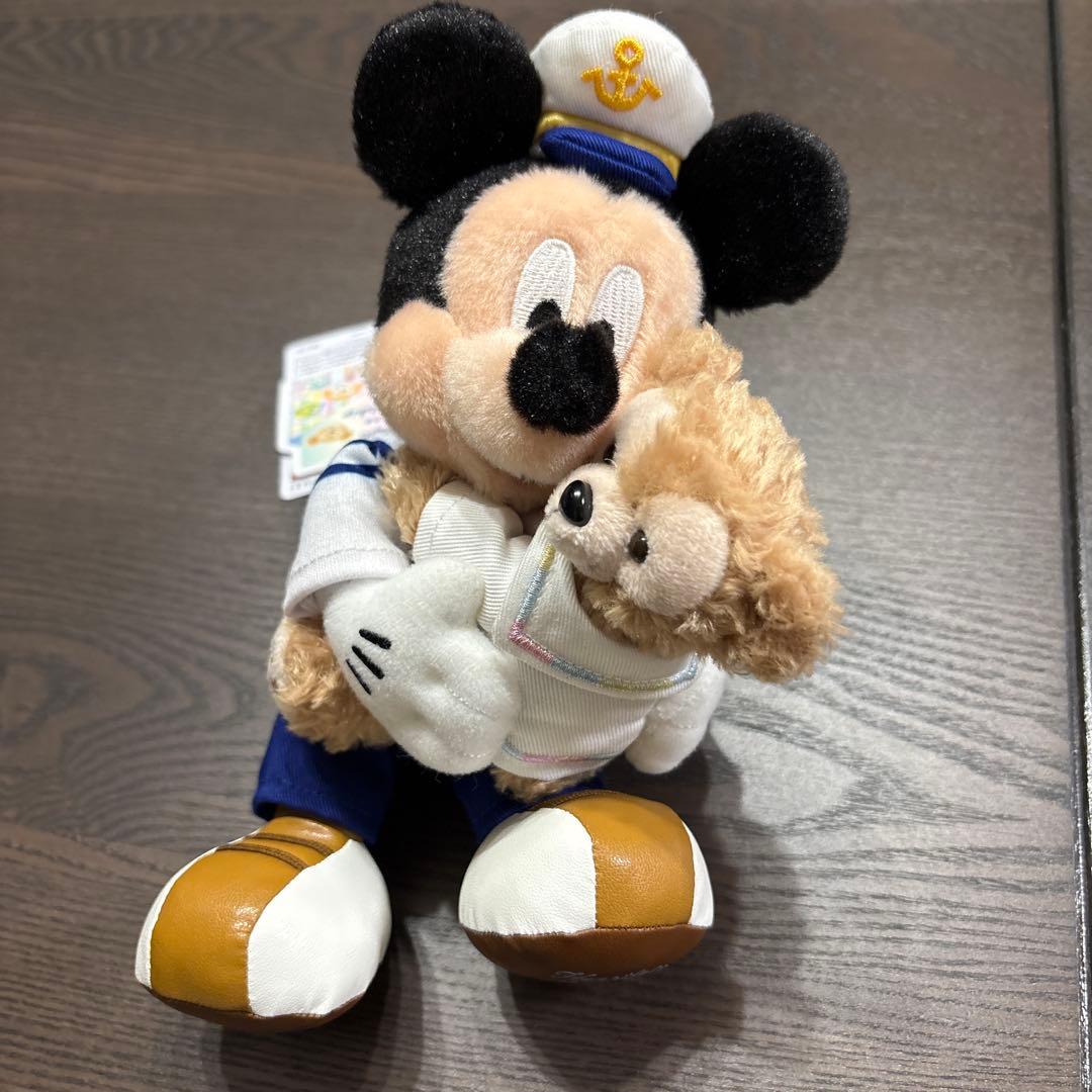 東京ディズニーシー ミッキーマウス ダッフィー ぬいぐるみバッジ