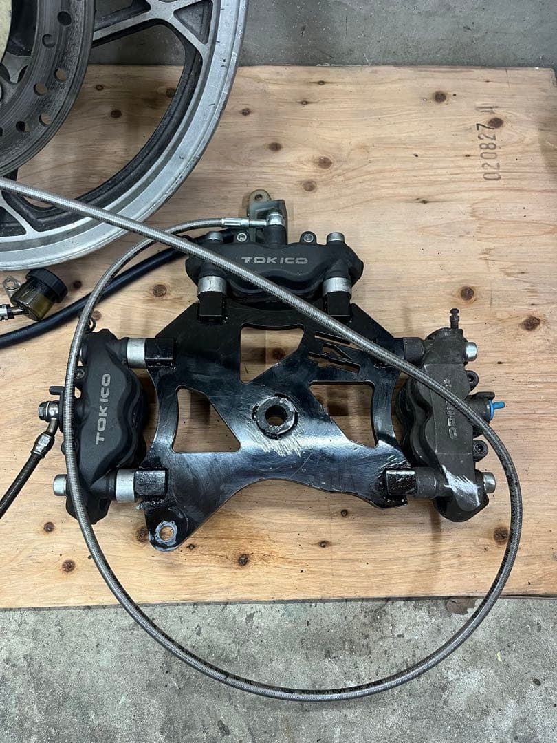 gs400用 リアディスク、ホイール トリプルキャリパー ポン付けフル