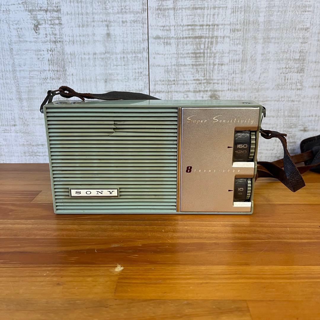 【アンティーク】SONY ソニー トランジスタラジオ TR-84 当時物 古道具