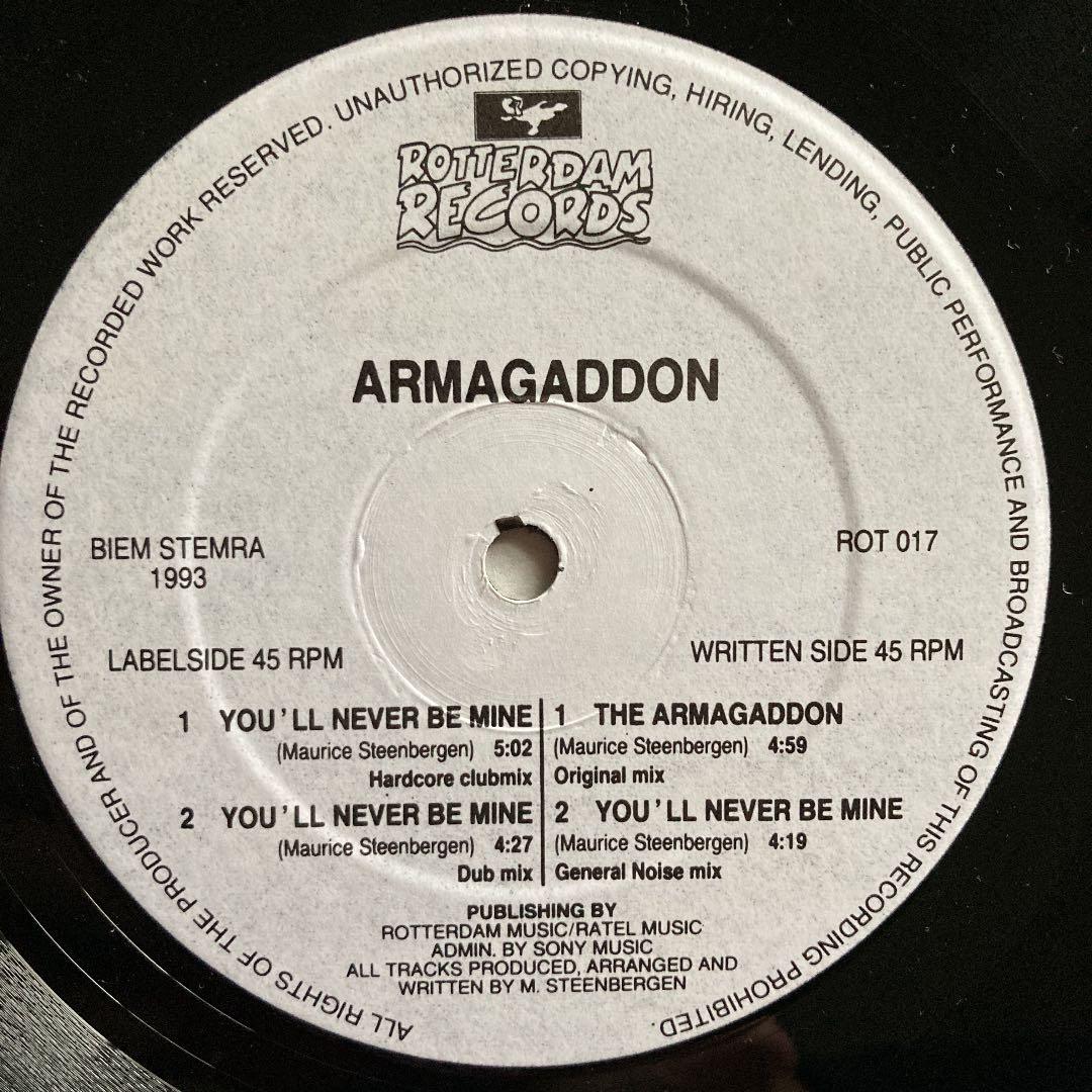 YOU'LL NEVER BE MINE／ARMAGEDONジュリアナテクノ